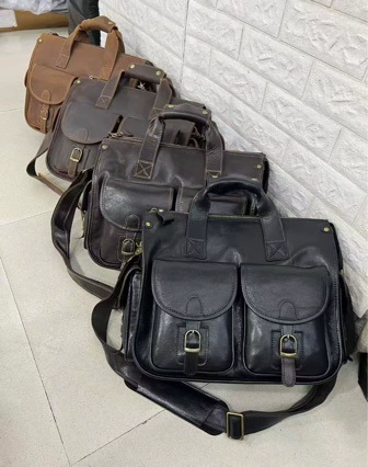 Мужская сумка через плечо, кожаная портфельная сумка, натуральная кожа
