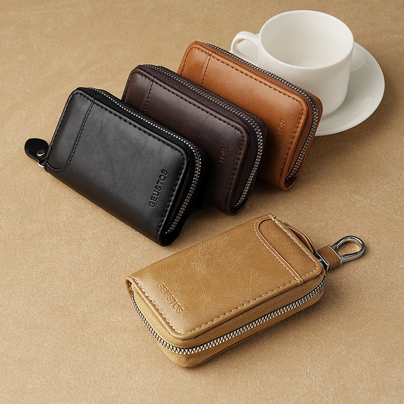 Business large-capacity key holder, multi-functional key pouch waist-hanging car key card holder, large keychain with lock Business large-capacity key holder, multi-functional key pouch waist-hanging car key card holder, large keychain with lock