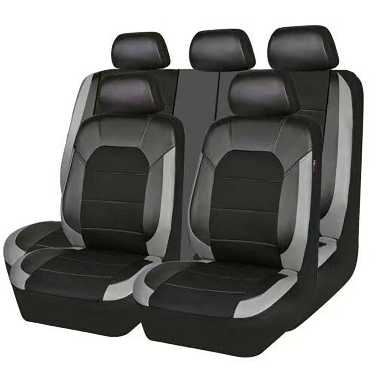 Cross-border foreign trade European and Russian best-selling leather mesh fabric car seat covers, universal breathable full-cover