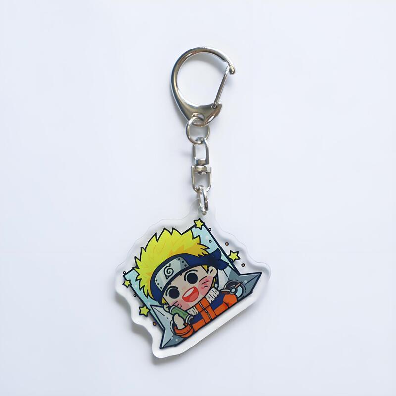 漫画アニメーションナルト周辺アクリルキーホルダー二次元 Q バージョン半身キーホルダーペンダント装飾|undefined