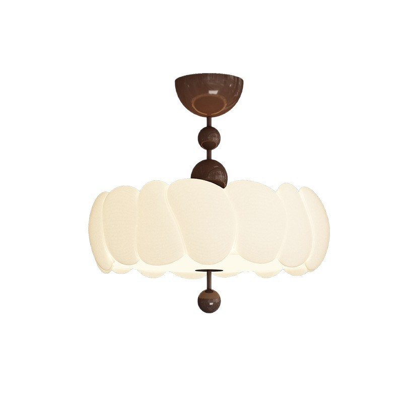 Lámpara de techo de dormitorio, estilo antiguo, tira de moda creativa, luz LED redonda, luz de habitación de protección ocular simple y brillante francesa