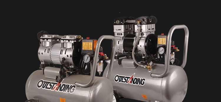 Air Compressor, Small Air Pump, Air Compressor for Woodworking, Paint Spray Pump, Silent Oil-Free Air Compressor