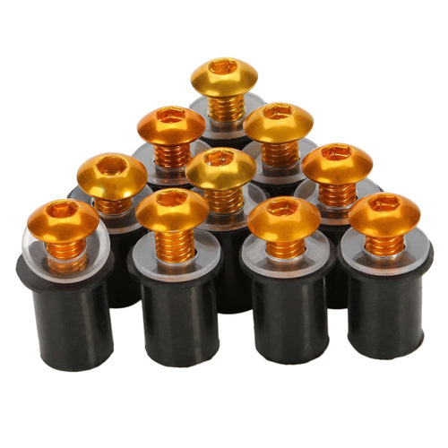 M5 motorcycle screw, fixed decorative aluminum screw, sports bike small ninja, high displacement motorcycle windscreen glass screw