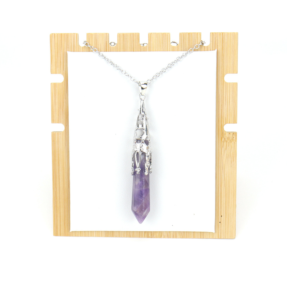 Simple Style Leaf Agate Plating Pendant Necklace 1 Piece