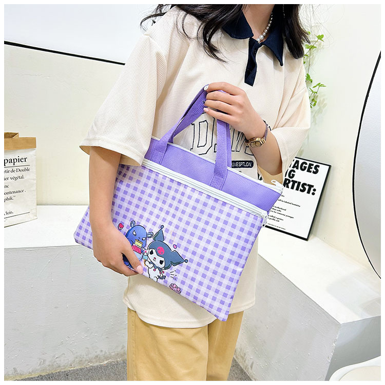 The new Spring 2024 Stardelo minimalist cartoon large-capacity student handbag, study materials and tutorial bag undefined