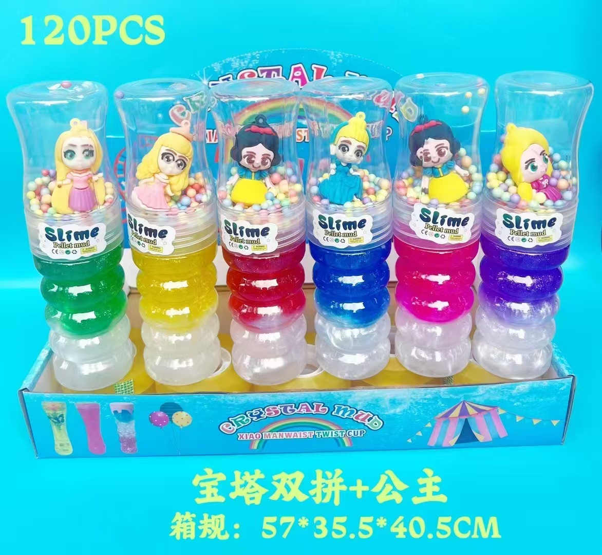 Helado de cintura salvaje transfronterizo más muñeca Stitch arcilla de cristal de dos colores arcilla de cristal de dos colores hecha a mano creativa arcilla de descompresión image 8