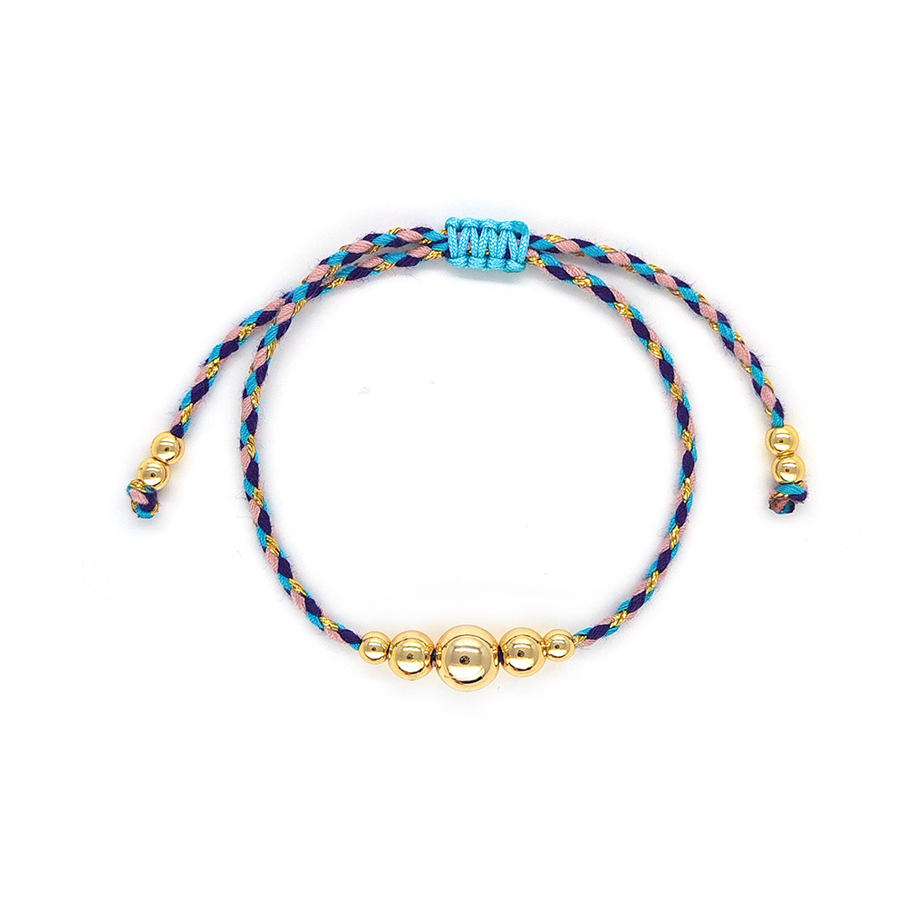8g Weight 18K Gold Plated Plating Material Bracelets Classification cotton rope Chain Material Cord String Chain Type 1 Piece Quantity Daily Occasion cotton rope, Copper Material Geometric Pattern All Seasons Season Women's Gender Knitting Design IG Style, Simple Style Style IG Style Simple Style Geometric 18K Gold Plated Cotton Rope Copper Cord String String Bracelets Wholesale 3