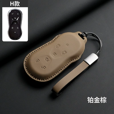 GX pure electric extended range new – Car key bag - h-model-platinum-brown-leather-strap