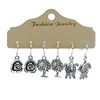 Earrings, set with tassels, suitable for import, European style, wholesale