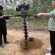 人工打洞小蜜蜂螺旋钻孔机山坡地光伏洞引孔钻机小型轻便式挖坑机