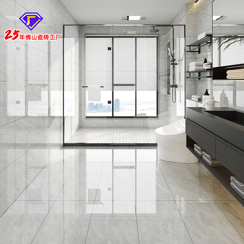 Simple living room wall tile 400x 800 full-body marble mid-plate tile restaurant aisle bathroom wall tile