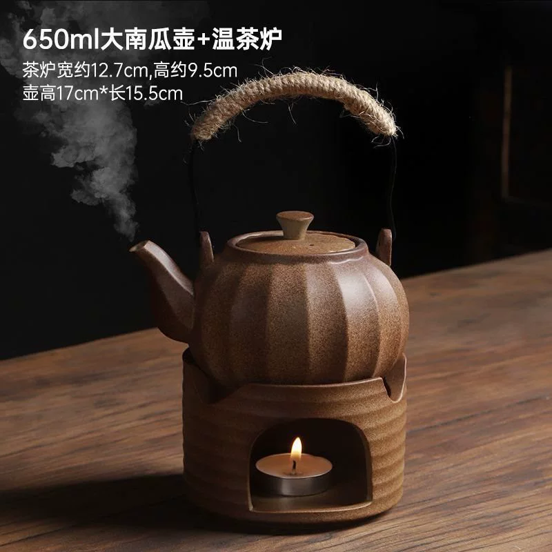 Полный набор для заваривания чая с плитой, чайником для жареного молока, старомодной глиняной угольной печкой, керамическим чайником с сухим горением и бесплатной доставкой.