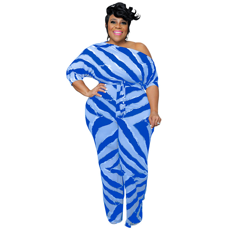 Women's Clothing Plus Size Women's Sexy Off-Shoulder Jumpsuit Long Sleeve For Formal & Casual For Women Plus Size_ecoleips.com