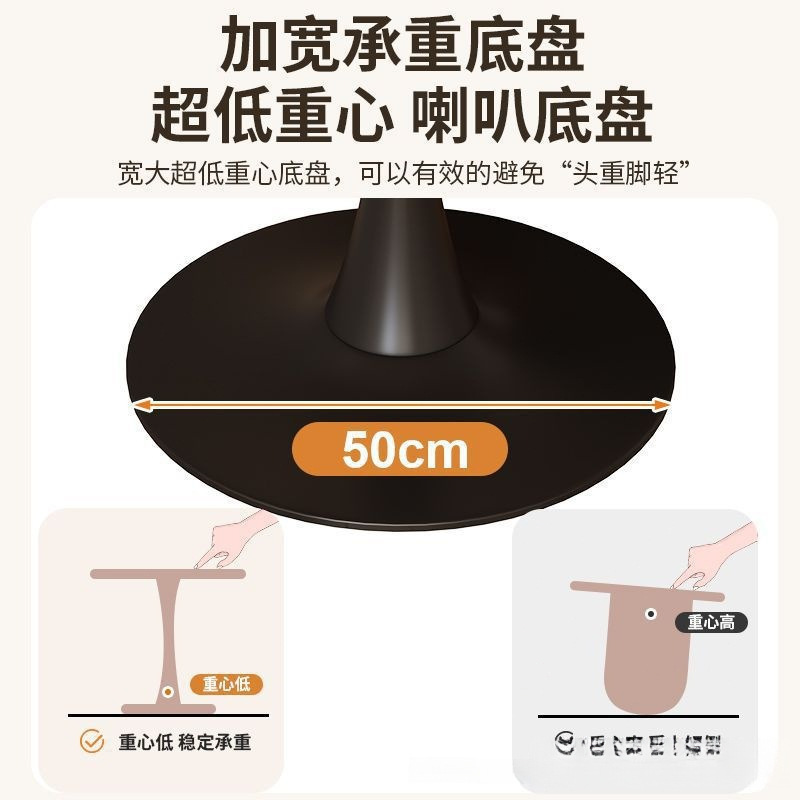 郁金香白色圆桌阳台卧室边几北欧休闲商务洽谈接待桌简约奶茶餐桌|undefined