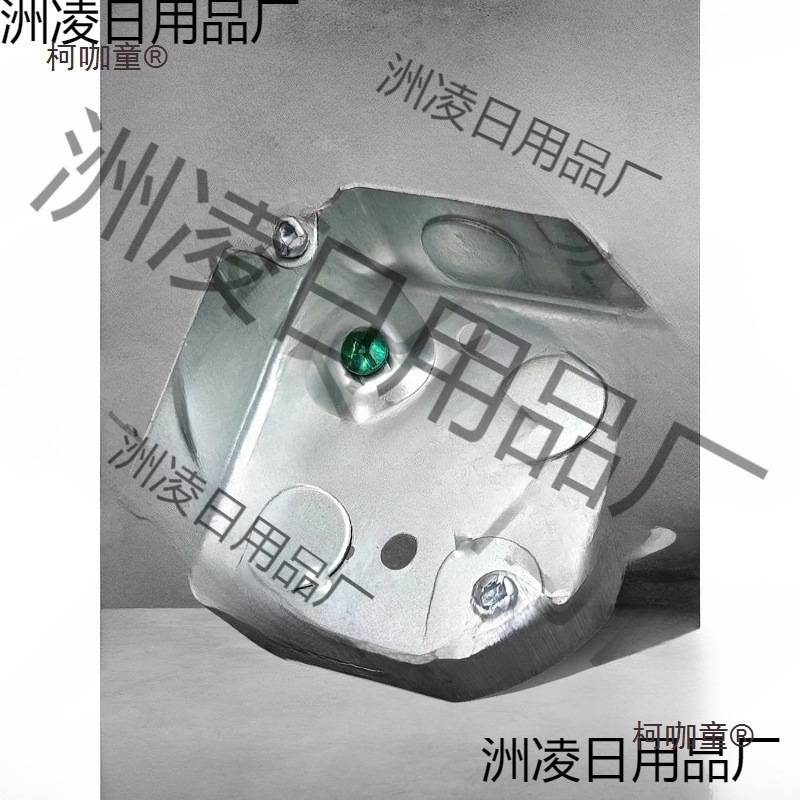 54151八角接线盒美规镀锌底盒开关插座灯盒金属分线盒22孔麦太保