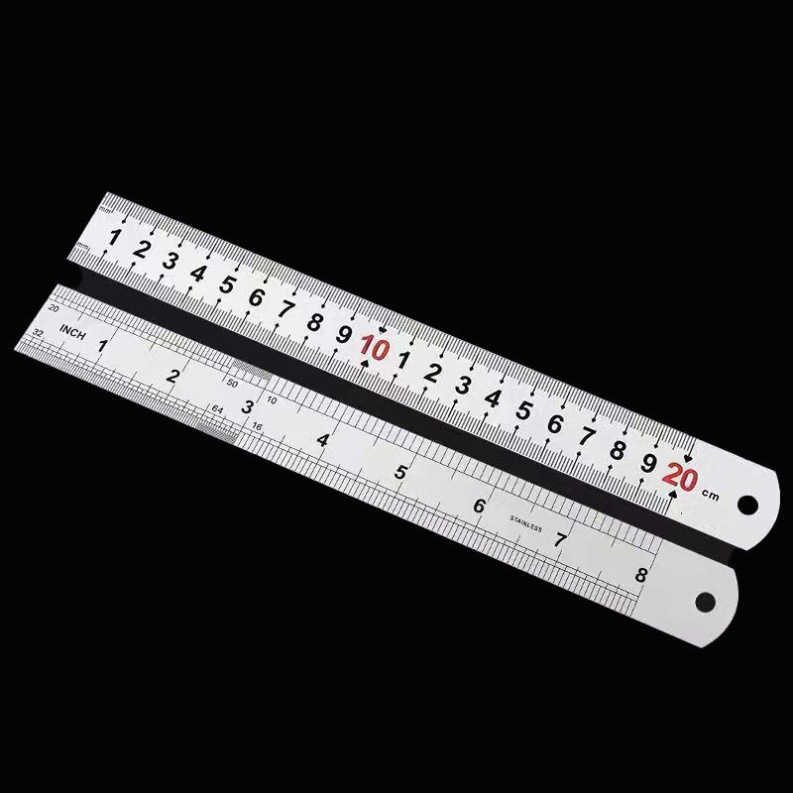 정확한 가정용 탄소강 캘리퍼 핫 세일: 200mm 강철 눈금자 [1개]