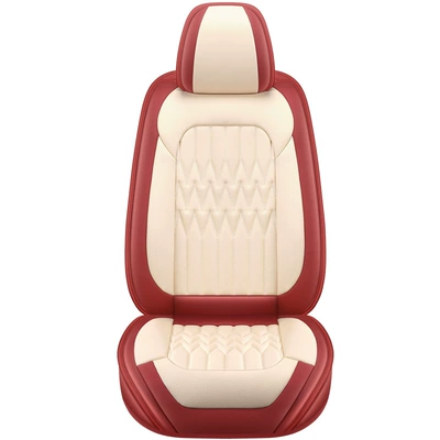 Seasons universal car seat cushion: Four Seasons Pad - wine-red-rice-single-seat-universal