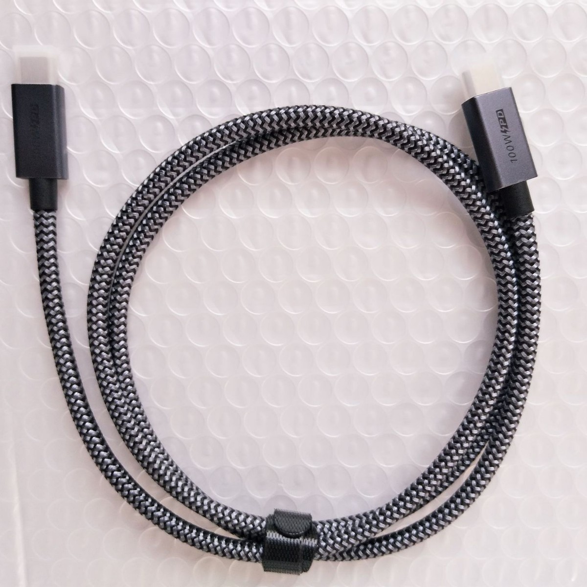 USB3.1type-C公转公100W金属外壳棉网10G数据线过EMI屏蔽4K视频线