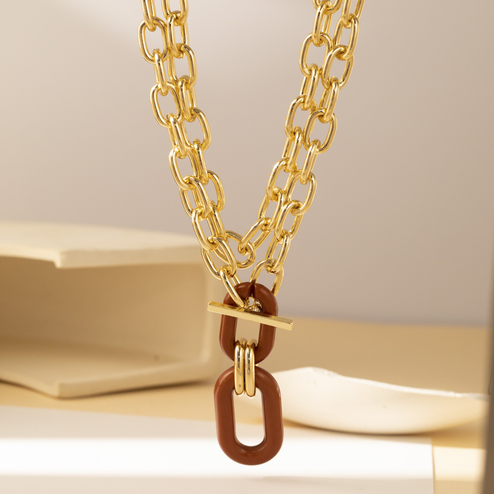 16g Weight Bracelets, Necklace Classification 1 Piece Quantity Street Occasion Alloy Material Geometric Pattern Unisex Gender Plating Design Streetwear Style Streetwear Geometric Alloy Plating Unisex Bracelets Necklace 12