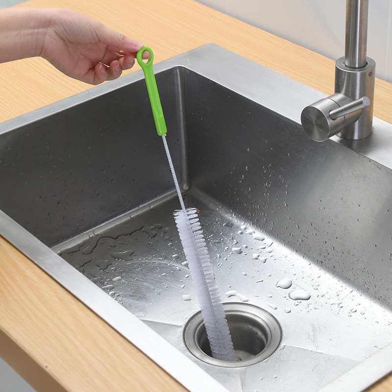 Bendable toilet sewer dredge kitchen sink pipe dredge brush drainage anti-blocking cleaning stick