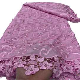 柔软刺绣棉布镂空设计亲肤材质傣族服装布面料 cotton voile lace