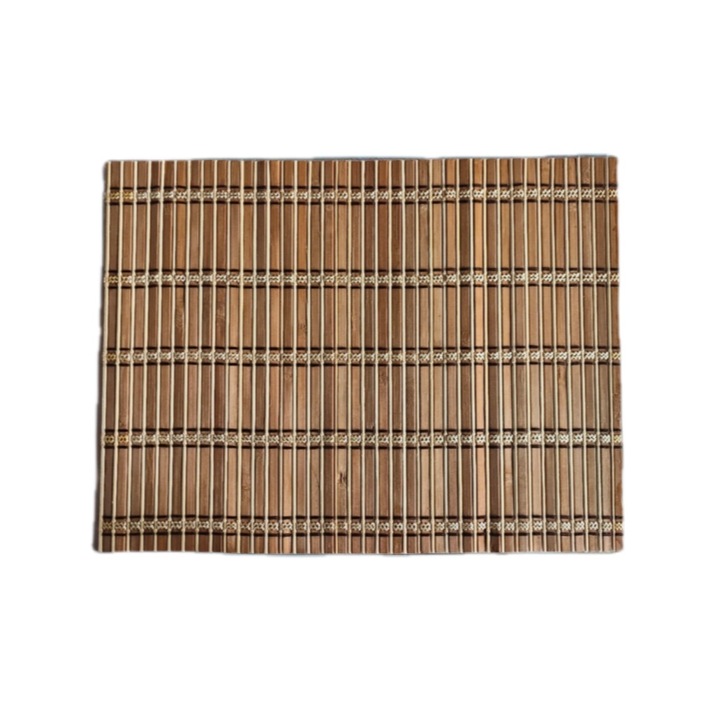 Cojín de bambú tejido spot transfronterizo almohadilla de comedor resistente al quemado almohadilla de aislamiento térmico puede almacenar plegable almohadilla de comedor de bambú lavable almohadilla de taza