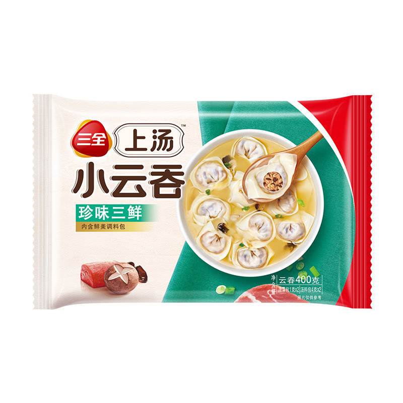 三全馄饨鲜美三鲜猪肉荠菜小云吞早餐馄饨云吞速食速冻速食半成品|undefined