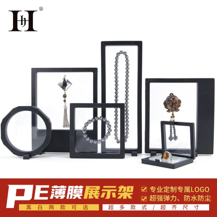 Transparent storage system, necklace, ring, box, bracelet, accessory, stand