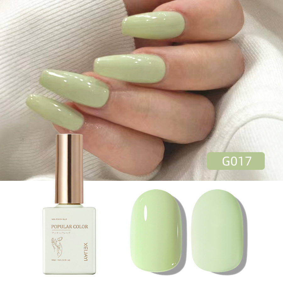 Pure Color new white nail polish glue nude transparent nail polish shop special high-grade nail polish lasting firm Factory wholesale