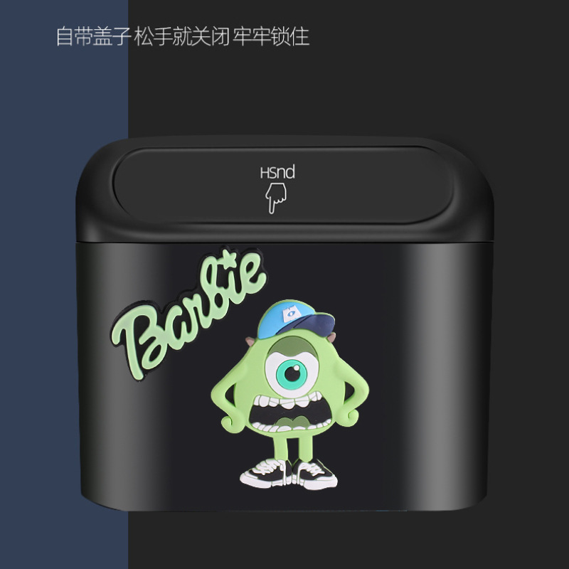 Seil de automóvil con ojos grandes espaldas de dibujos animados multifuncionales detrás de la fila creativa de tazas de agua caja de almacenamiento artículos de decoración interior