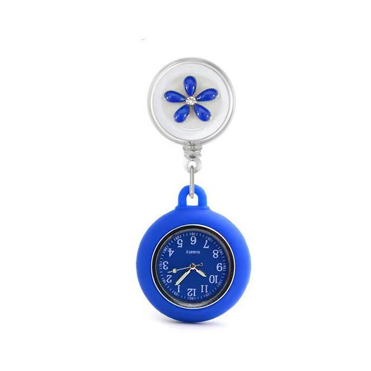 人気の伸縮式ナースウォッチ、装飾ウォッチ、漫画風のかわいい夜光ウォッチ、女性用学生試験用懐中時計