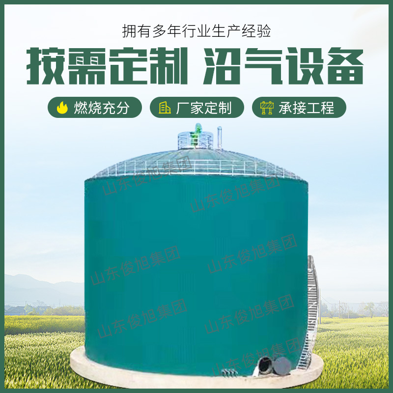 沼气发酵搪瓷拼装罐 养殖粪便沼气存储全套设备 养猪场电 泳发酵