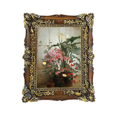 樹脂相框擺台歐式復古桌面擺件畫框組合相框7寸長方形雕花相框