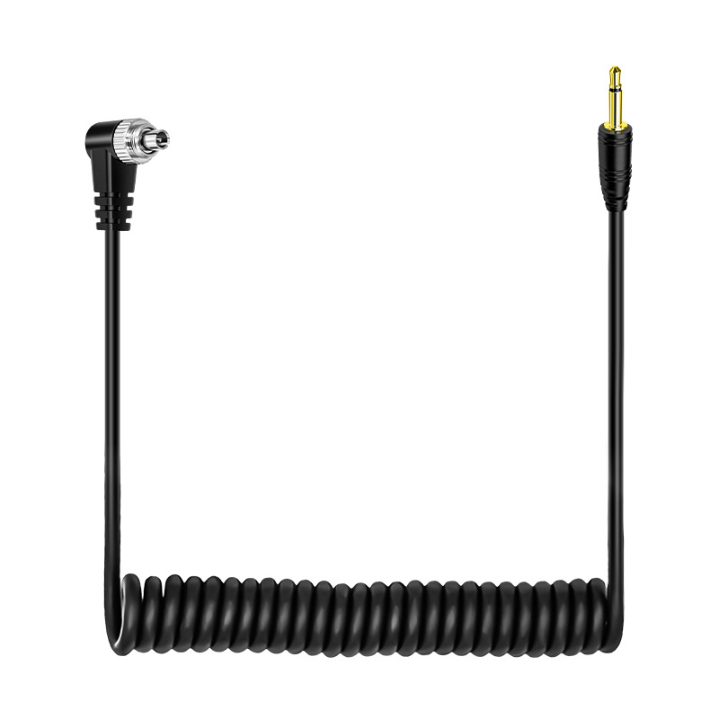 Línea de lámpara de flash Línea de flash síncrono de cámara digital 3,5mm a PC 2,5 a PC línea síncrona