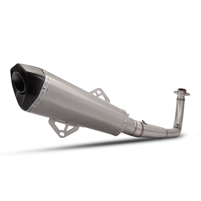 exhaust pipe and rear — Motorcycle exhaust pipe