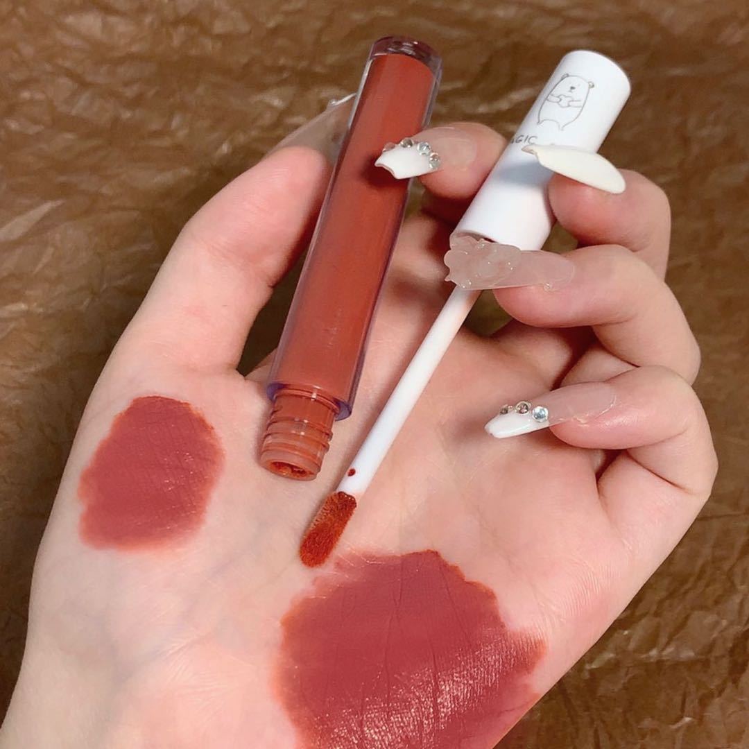 MAGIC CASA Heart-shaped Bear Lip Gloss Six-piece Set does not fade easily undefined