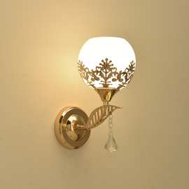 简约现代卧室床头灯创意温馨浪漫轻奢led带遥控开关背景墙壁灯