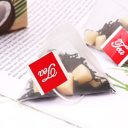 Boxed triangular bag combination tea bag flavored coconut aroma black tea coconut oolong tea coconut meat coconut aroma loose flower fruit tea