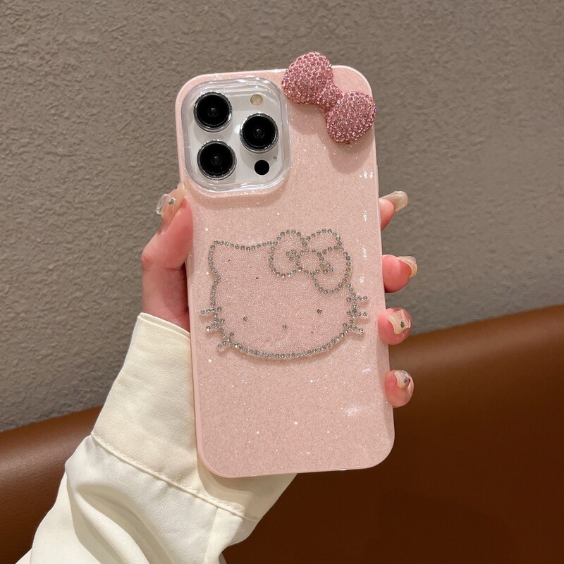 Glitter Rhinestone Kt Suitable for Iphone16Promax Dopamine15 Apple14 Kitty13 Cute18 Simple17 Glitter Rhinestone Kt Suitable for Iphone16Promax Dopamine15 Apple14 Kitty13 Cute18 Simple17