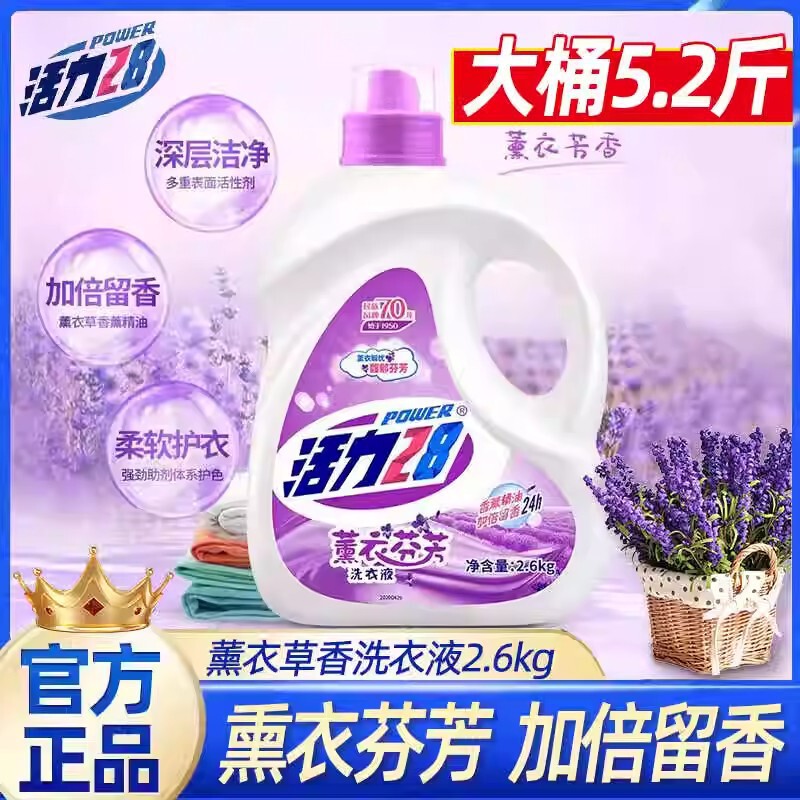 Vibrant Lavender Scent Laundry Detergent. Large, Economical Tub for Household Use, Long-Lasting Fragrance, Cleans and Protects Clothes