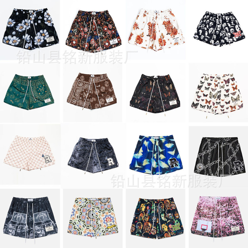 New European and American fashion brand RYOKO RAIN sports basketball shorts mesh breathable quick-drying running fitness leisure shorts New European and American fashion brand RYOKO RAIN sports basketball shorts mesh breathable quick-drying running fitness leisure shorts