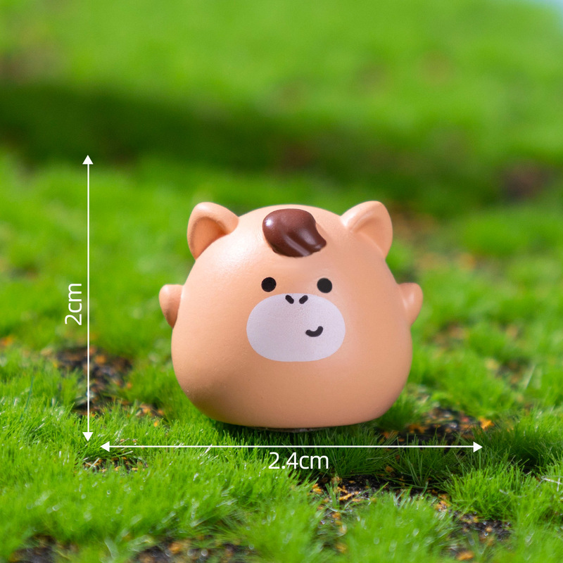 マイクロ風景クリエイティブかわいい干支かわいい diy 装飾ブラインドバッグアクセサリー車のデスクトップ装飾品|undefined