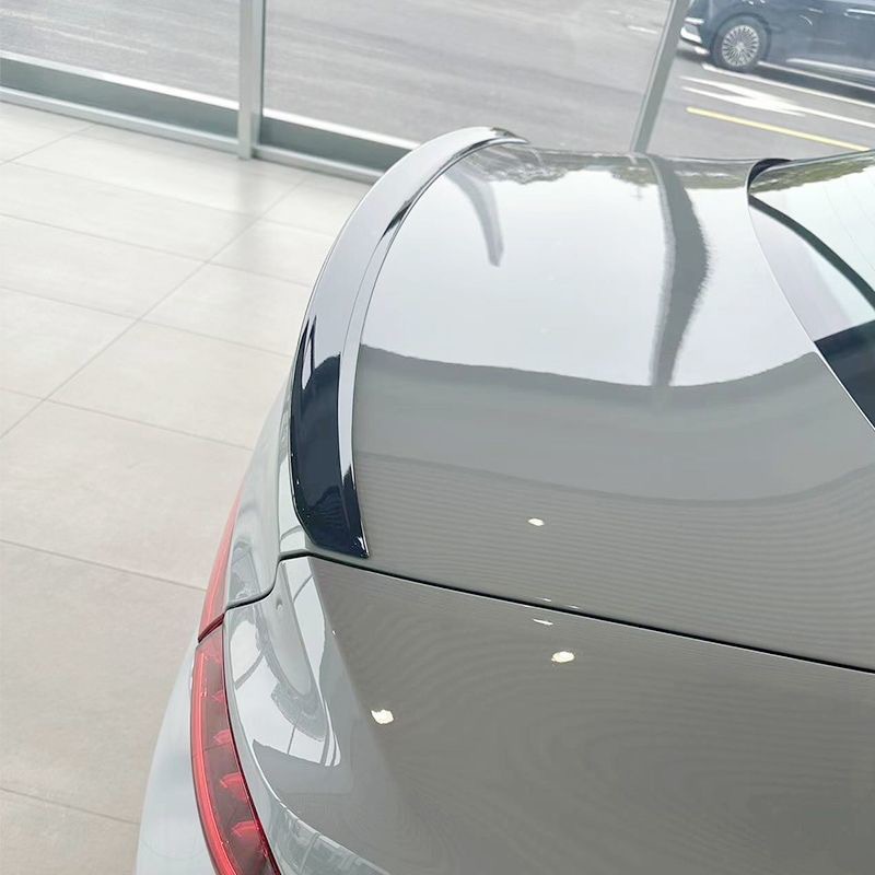 Suitable for 19-24 Audi A7 Rear Wing A7L Modified Racing Version Blade Rear Wing Paste Without Punching Paint Black