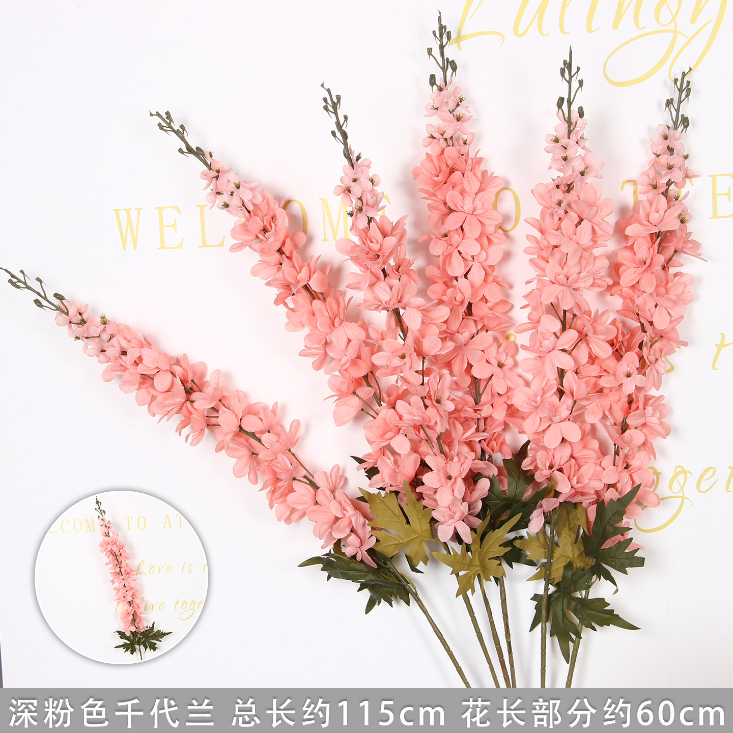Flor de boda rosa imitación flor de seda flor de decoración floral sala de bodas floral hogar ramo único camino de introducción de flores