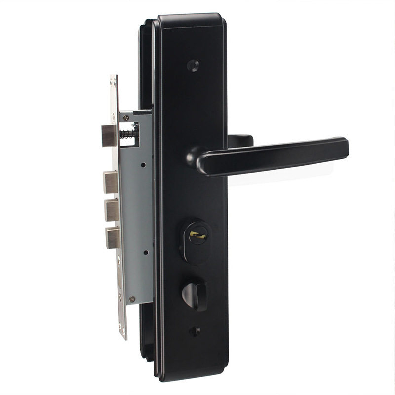 Cerradura de puerta antirrobo negra Cerradura de puerta de cilindro de cerradura de nivel Super C cerradura de puerta de panel antirrobo doméstica al por mayor