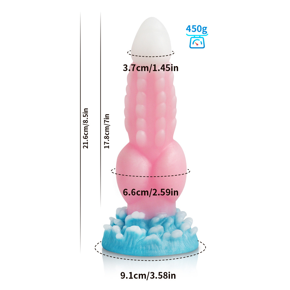 Nueva sexy luminoso anal expansor especial en forma de color mezclado luminoso anal tira de simulación de espalda corte hembra adulto anal látigo juguetes sexuales