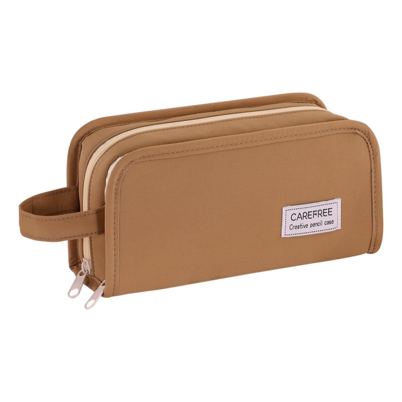 Estuche para lápices simple de gran capacidad y resistente a la suciedad para estudiantes de primaria con sentido avanzado, estuche para lápices transparente, estuche para papelería, bolsa para el dolor, estuche para lápices