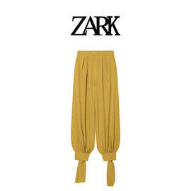 ZARK 欧美新款时尚蝴蝶结饰灯笼裤 跨境外贸女装批发 4387037305
