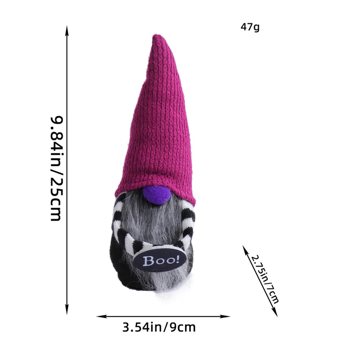 Hong Kong amor Amazon transfronteriza escoba mágica enano decoración atmósfera accesorios decoración de Halloween muñeca sin rostro