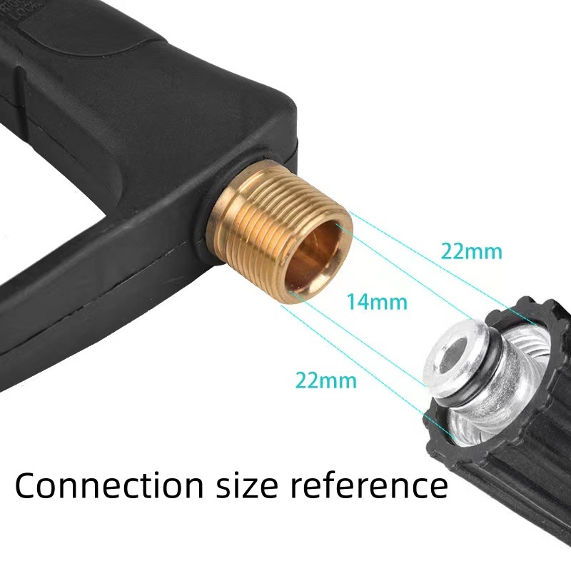 High pressure cleaner PA foam pot 1/4 quick insert universal spray gun household M22-14mm/15mm car wash water gun
